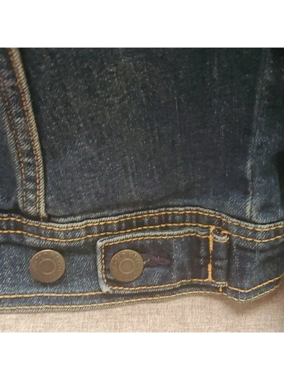 Old Navy jacket women’s Small sz S long Sleeve Denim Jean Trucker Blue Crop